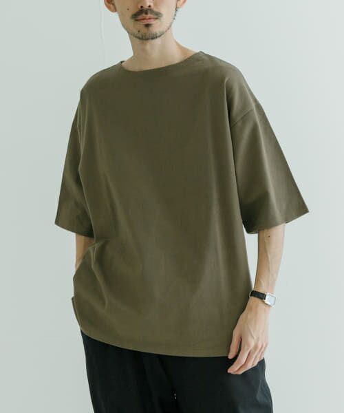＊＊URBAN RESEARCH / アーバンリサーチ Tシャツ | USAコットンバスクTシャツ（KHAKI）