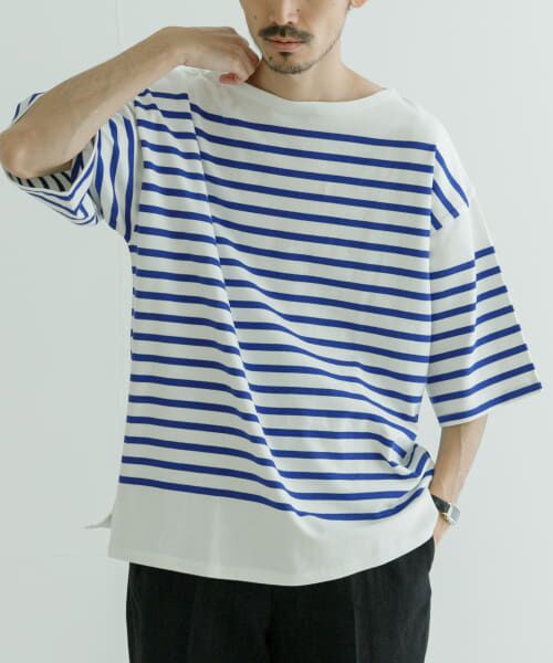 ＊＊URBAN RESEARCH / アーバンリサーチ Tシャツ | USAコットンバスクTシャツ（OFF×ROYAL）