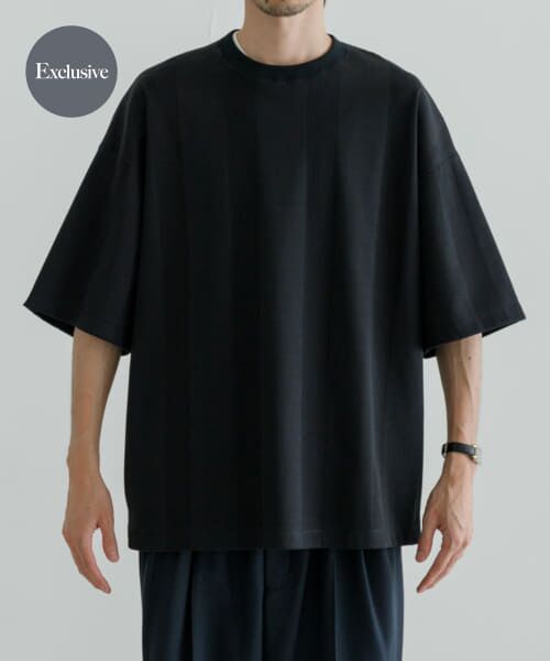 ＊＊URBAN RESEARCH / アーバンリサーチ Tシャツ | 『別注』GGG×URBAN RESEARCH　TwinThreadSolidRib T-SHIRTS（FADE/NAVY）