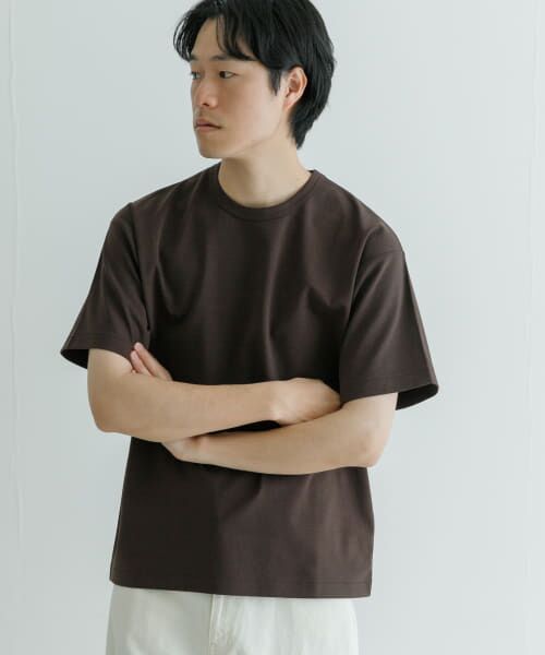 ＊＊URBAN RESEARCH / アーバンリサーチ Tシャツ | 『XLサイズあり』接触冷感スムージーTシャツ（BROWN）