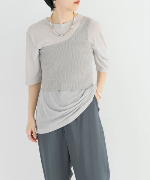 ＊＊URBAN RESEARCH / アーバンリサーチ Tシャツ | 『MADE IN JAPAN』ドライツイストシアーTシャツ（ICE GRAY）