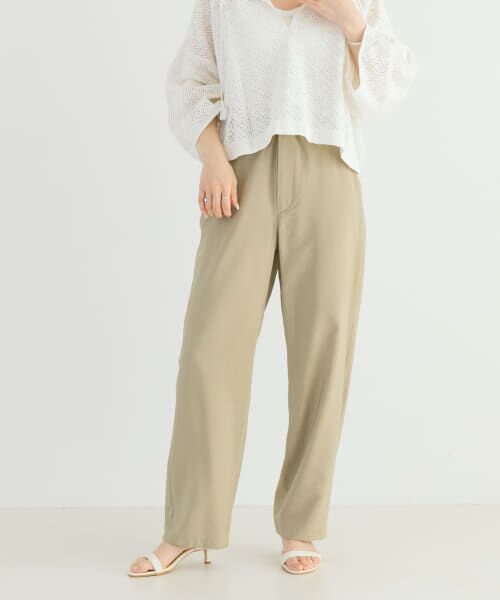 ＊＊URBAN RESEARCH / アーバンリサーチ その他パンツ | ポプリンイージーパンツ（BEIGE）