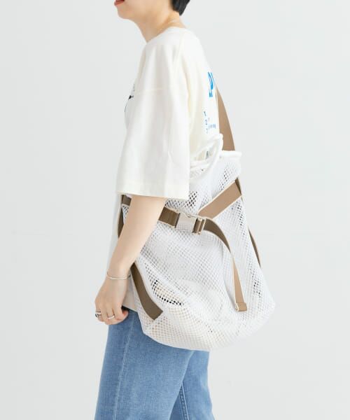 ＊＊URBAN RESEARCH / アーバンリサーチ トートバッグ | メッシュベルトトートバッグ（WHITE）
