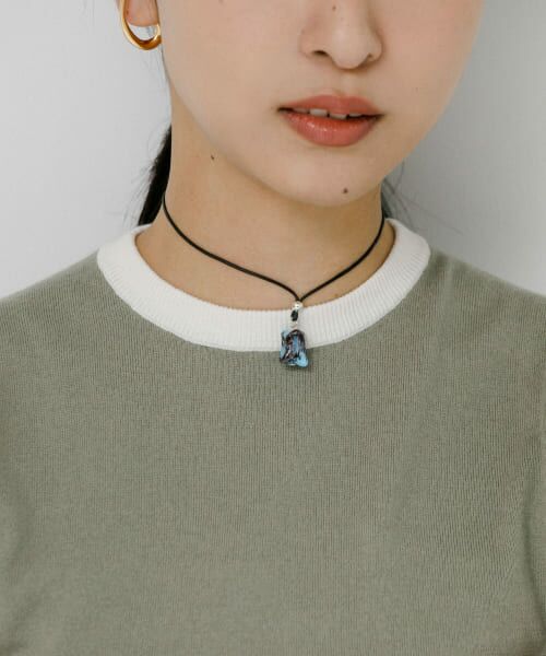 【新品】【最終値下】sisi joia ガラスチョーカーネックレス 本当に 安いファッション - sisi joia ガラスモチーフ