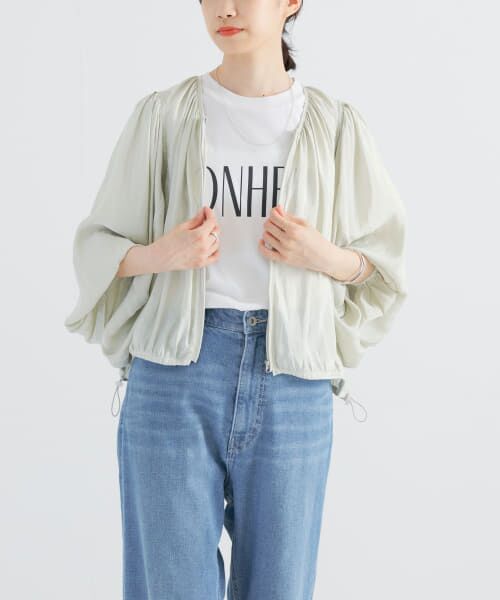 ＊＊URBAN RESEARCH / アーバンリサーチ ブルゾン | シアーヴィンテージサテンブルゾン（OFF）