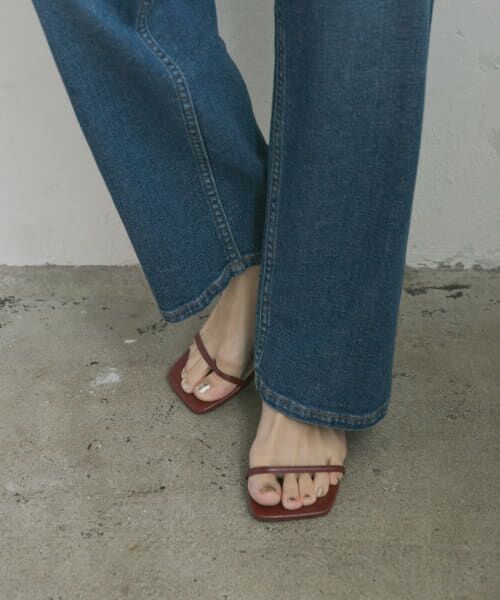 URBAN RESEARCH　ナローストラップサンダル　MAROON　３８ URBAN RESEARCH ナローストラップサンダル MAROON 38 - メルカリ