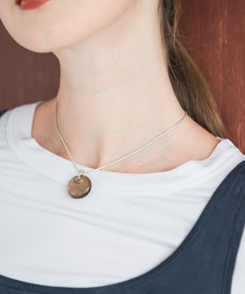 ＊＊URBAN RESEARCH / アーバンリサーチ ネックレス・ペンダント・チョーカー | decor『デコール』　Roundglass Necklace（BROWN）
