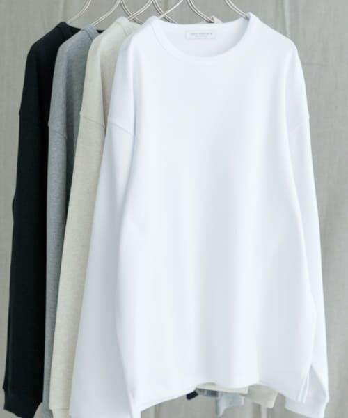 ＊＊URBAN RESEARCH / アーバンリサーチ Tシャツ | 『UR TECH』度詰めワッフルロングスリーブ（WHITE）