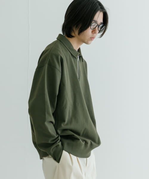 ＊＊URBAN RESEARCH / アーバンリサーチ スウェット | ハーフZIPプルオーバー（KHAKI）