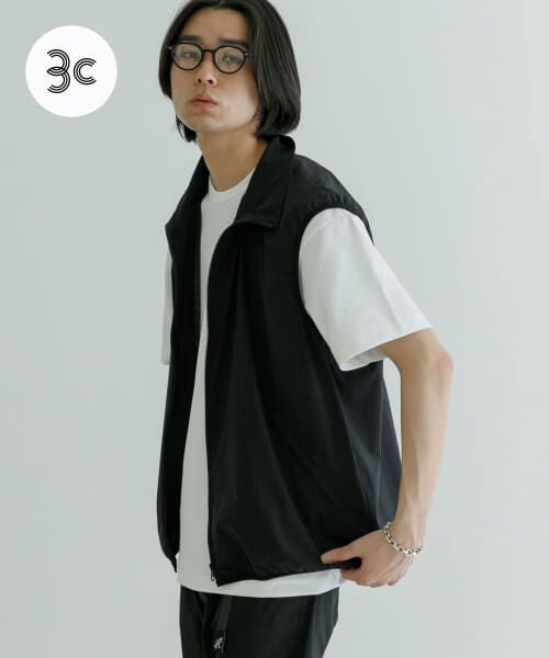 ＊＊URBAN RESEARCH / アーバンリサーチ ベスト | SOLOTEXハイストレッチベスト（BLACK）