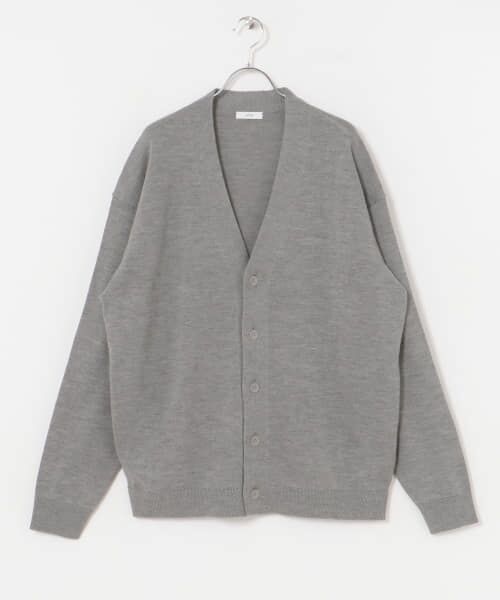 セール】 ATON WOOL WASHI OVERSIZED CARDIGAN （カーディガン
