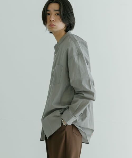 ＊＊URBAN RESEARCH / アーバンリサーチ シャツ・ブラウス | C/Nエアーワッシャーシャツ（GRAY）