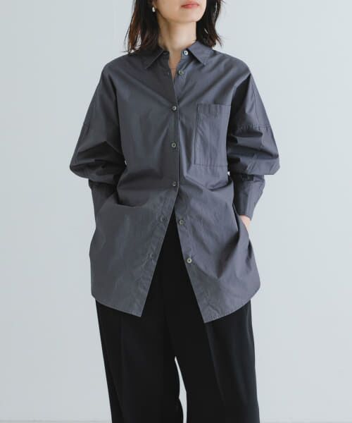 ＊＊URBAN RESEARCH / アーバンリサーチ シャツ・ブラウス | ブロードオーバーシャツ（CHARCOAL）
