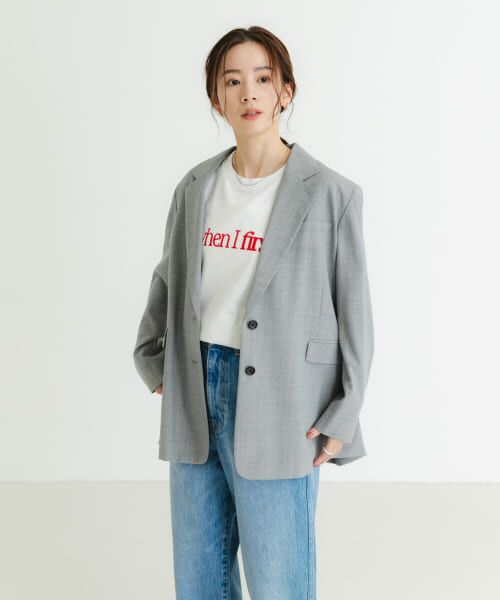 ＊＊URBAN RESEARCH / アーバンリサーチ その他アウター | スーパー100ウールジャケット（GRAY）