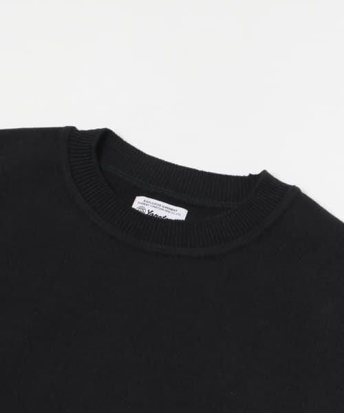 トップス Yonetomi WAVE COTTON KNIT PULLOVER BLACK MORE SALE! <50%OFF> Yonetomi / WAVE COTTON KNIT