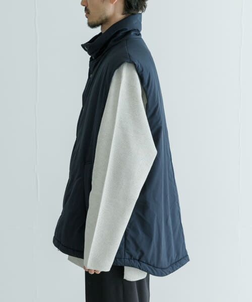 アパルトモン　Ponte Vest〈ポンチベスト〉黒 VU｜boa v vest [BLACK］ボア Vネックベスト/vu-cut-011 - Palm