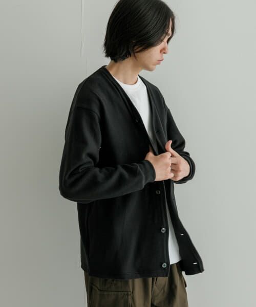 ＊＊URBAN RESEARCH / アーバンリサーチ カーディガン・ボレロ | カシミヤタッチカーディガン（BLACK）