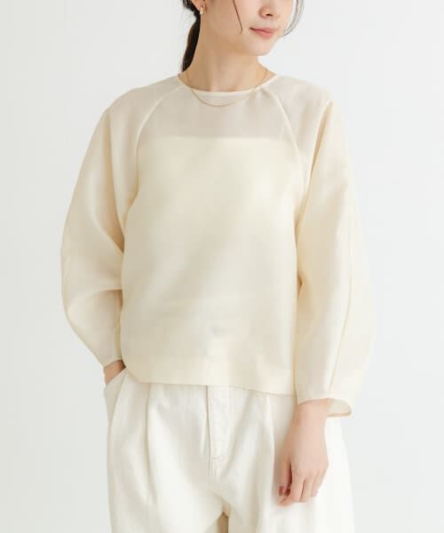 ＊＊URBAN RESEARCH / アーバンリサーチ シャツ・ブラウス | 『MADE IN JAPAN』オーガンジーブラウス（BEIGE）