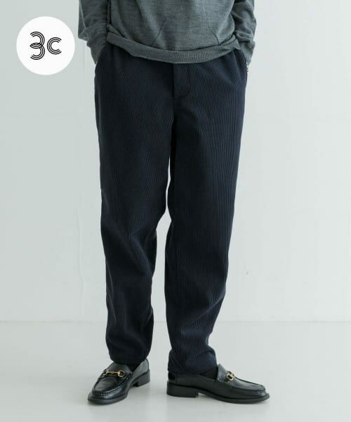 ＊＊URBAN RESEARCH / アーバンリサーチ その他パンツ | 『セットアップ対応』new basic SOLOTEXコーデュロイイージーパンツ（NAVY）