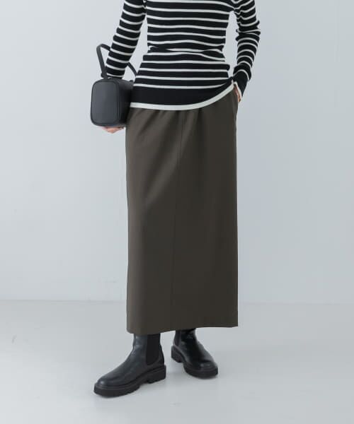 ＊＊URBAN RESEARCH / アーバンリサーチ スカート | ストレッチツイルイージースカート（D.GREEN）