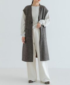 ジーロンラムウールリバーシブルジレ