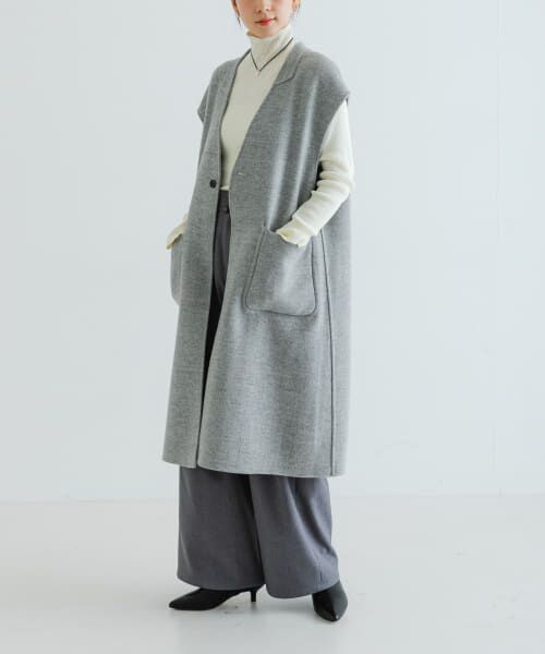 ＊＊URBAN RESEARCH / アーバンリサーチ その他アウター | ジーロンラムウールリバーシブルジレ（GRAY）