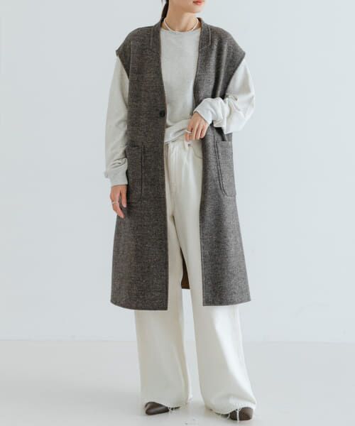 ＊＊URBAN RESEARCH / アーバンリサーチ その他アウター | ジーロンラムウールリバーシブルジレ（CAMEL）