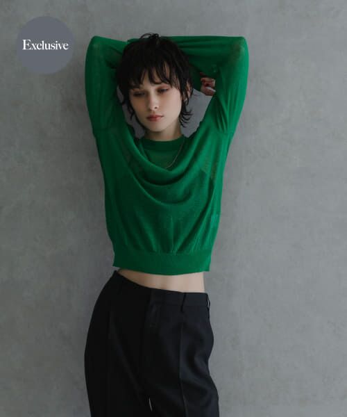＊＊URBAN RESEARCH / アーバンリサーチ ニット・セーター | 『別注』ROUTINE×URBAN RESEARCH　シアーニット（malachite）