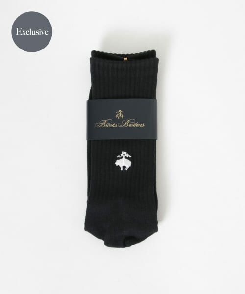 ＊＊URBAN RESEARCH / アーバンリサーチ ソックス | 『別注』BROOKS BROTHERS×UR　GF BB CREW SOCKS（Black）