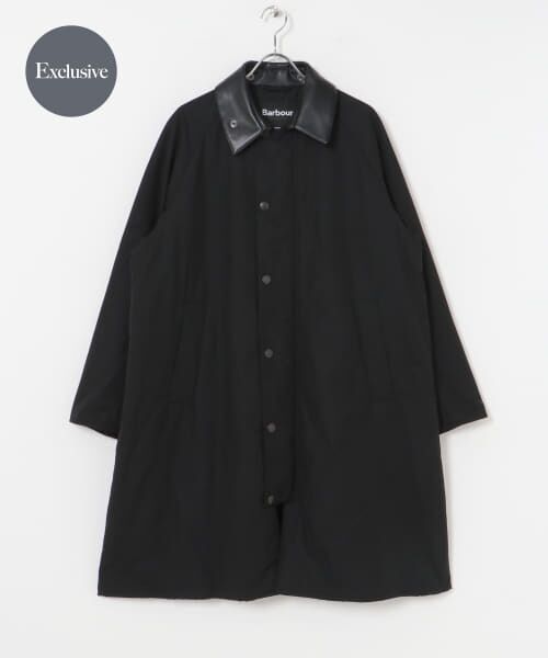 BARBOURのEDIFICE別注のステンカラーコート　黒サイズ40 BARBOURのEDIFICE別注のステンカラーコート 黒サイズ40 BARBOUR