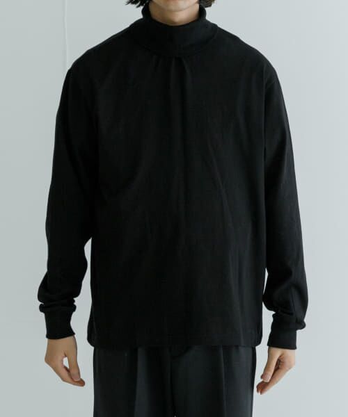 ＊＊URBAN RESEARCH / アーバンリサーチ Tシャツ | 久米繊維別注タートルネックLONG-SLEEVE T-SHIRTS（BLACK）