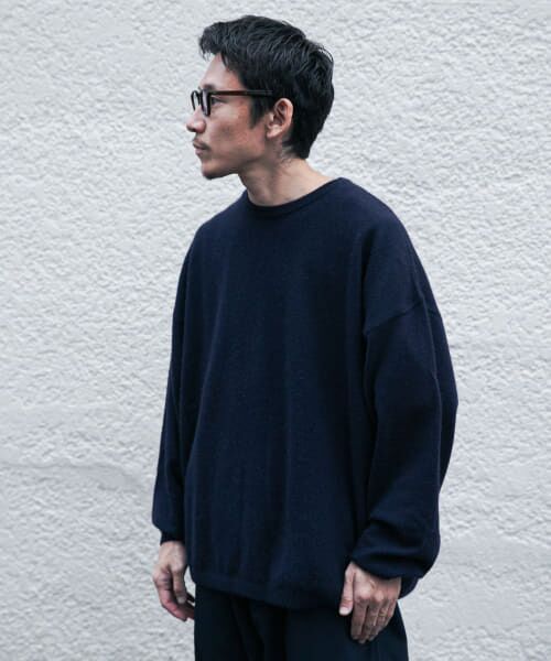 セール】 SUPER WIDE CASHMERE CREW NECK （ニット・セーター