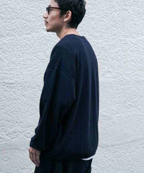 セール】 SUPER WIDE CASHMERE CREW NECK （ニット・セーター