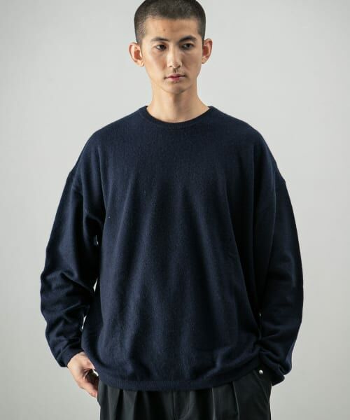 セール】 SUPER WIDE CASHMERE CREW NECK （ニット・セーター