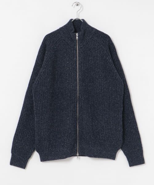 【新品】AKM シルクニットコレクション ブラック Lサイズ クルーネックニットジャケット【AOKI公式通販】