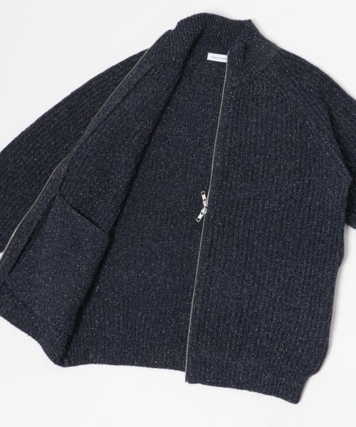 【新品】AKM シルクニットコレクション ブラック Lサイズ クルーネックニットジャケット【AOKI公式通販】