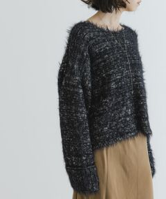 ラメミックスシャギーニット