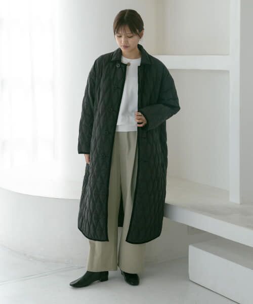 スペイン購入　リバーシブルロングコート リバーシブルステンカラーロングコート/TBCA-012