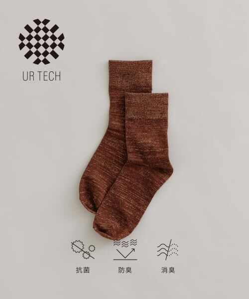 ＊＊URBAN RESEARCH / アーバンリサーチ ソックス | 『UR TECH』ラメソックス（BRN）