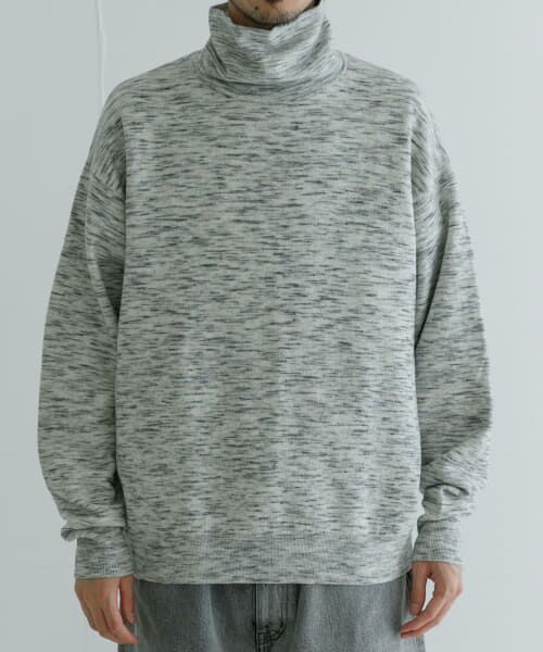 ＊＊URBAN RESEARCH / アーバンリサーチ ニット・セーター | crepuscule　W Face Turtle Neck（L.Gray）