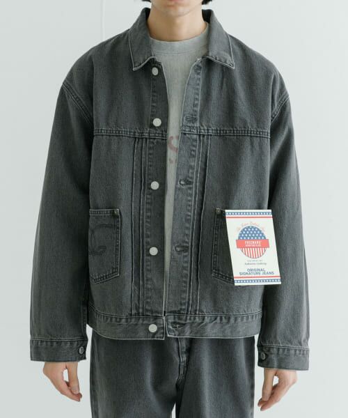 ＊＊URBAN RESEARCH / アーバンリサーチ Gジャン・デニムジャケット | FREEMANS SPORTING CLUB　LONGRIDGE JEAN JACKET（ブラック）