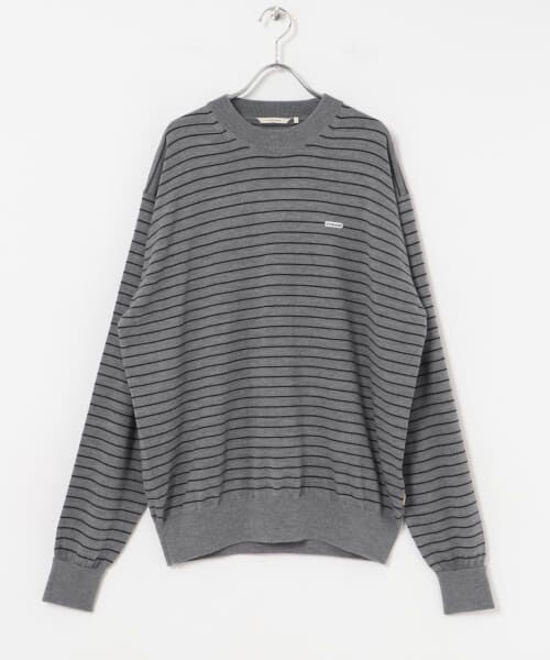セール】 FARAH High Gauge Striped Crew-Neck Sweater （ニット