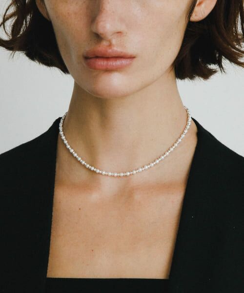 ＊＊URBAN RESEARCH / アーバンリサーチ ネックレス・ペンダント・チョーカー | decor『デコール』　Hematite Pearl Choker（SILVER）