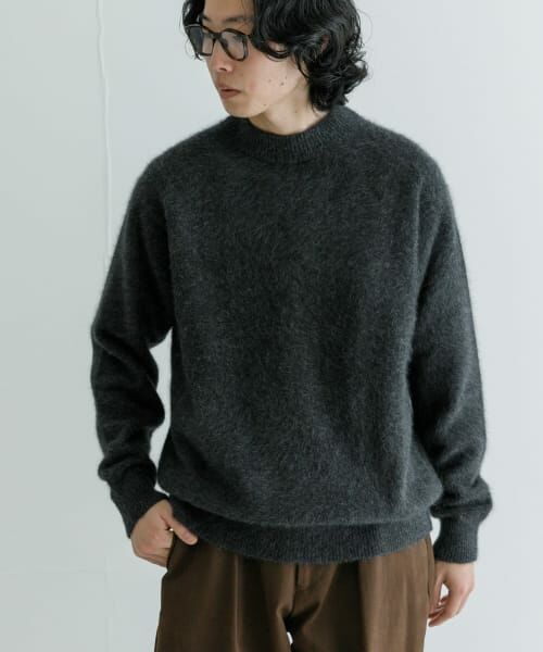 ＊＊URBAN RESEARCH / アーバンリサーチ ニット・セーター | new basic FOX/CASHMEREクルーネックニット（CHARCOAL）