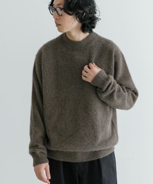 ＊＊URBAN RESEARCH / アーバンリサーチ ニット・セーター | new basic FOX/CASHMEREクルーネックニット（BROWN TOP）