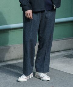 『MADE IN JAPAN』 new basic ウールフラノビーバーワイドスラックス