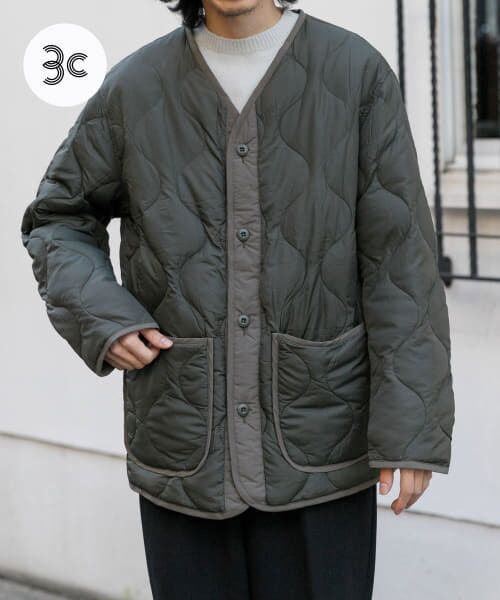 URBAN RESEARCH ダウンジャケット40　リバーシブル　カーキ×迷彩 URBAN RESEARCH ダウンジャケット40 リバーシブル カーキ×迷彩