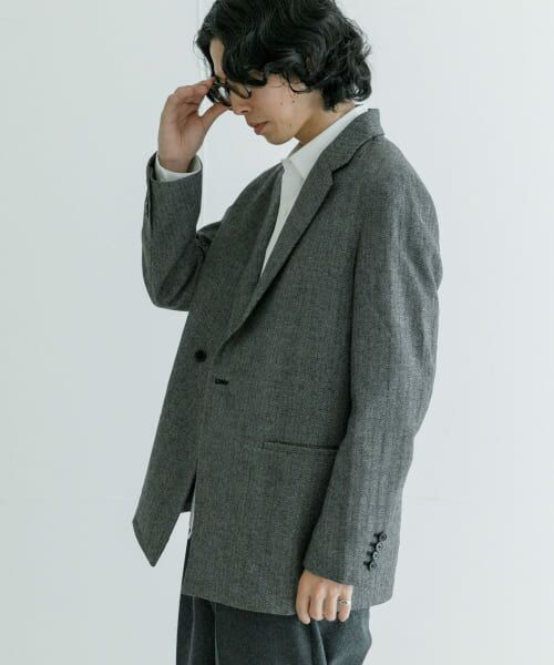 【未使用品】Theory ヘリンボーン ジャケット 秋冬 ダブルジャケット　0 未使用品】Theory ヘリンボーン ジャケット 秋冬 ダブル