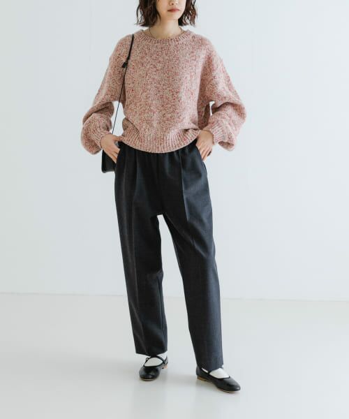 完売品RUSSELUNO イエロー セーター サイズ6 セール】 【洗える】ウールカシミヤブレンドプルオーバー ニット