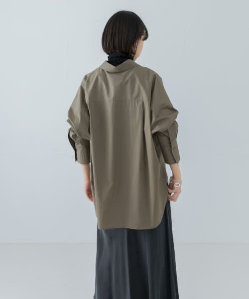 argue organic cotton cupratシャツブラウス argue organic cotton comfort shirt 白シャツ - メルカリ